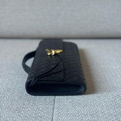 Bottega Veneta Black Andiamo Clutch