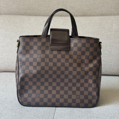 Louis Vuitton Damier Ebene Cabas Rosebery Bag with Strap