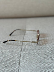 Miu Miu Gradient Pink Rimless Oval Sunglasses