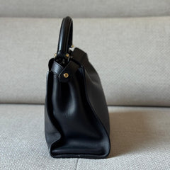 Fendi Black Medium Peekaboo with Strap