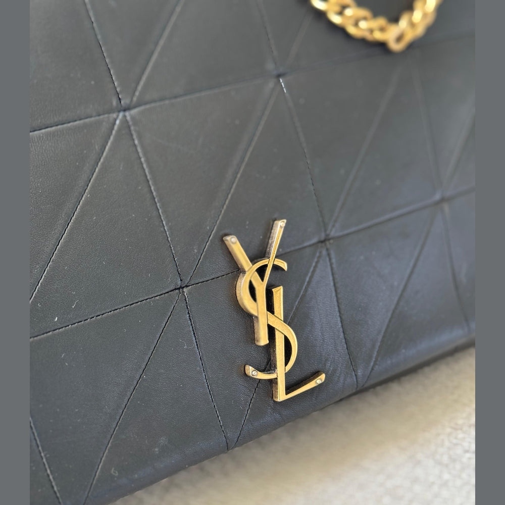 Saint Laurent Black Quilted Jamie Shoulder Bag