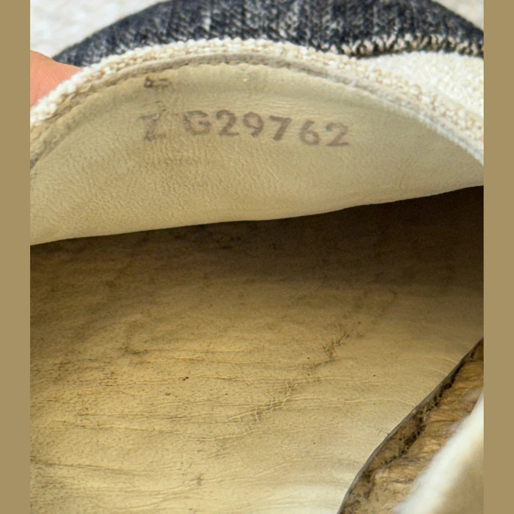 Chanel Two Tone Canvas Espadrilles - Size 40
