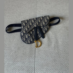 Christian Dior Oblique Saddle Belt Bag