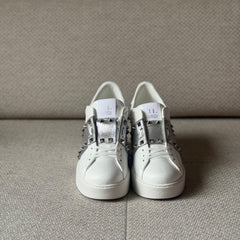 Valentino White & Silver Open Disco Wedge Sneakers - Size 40