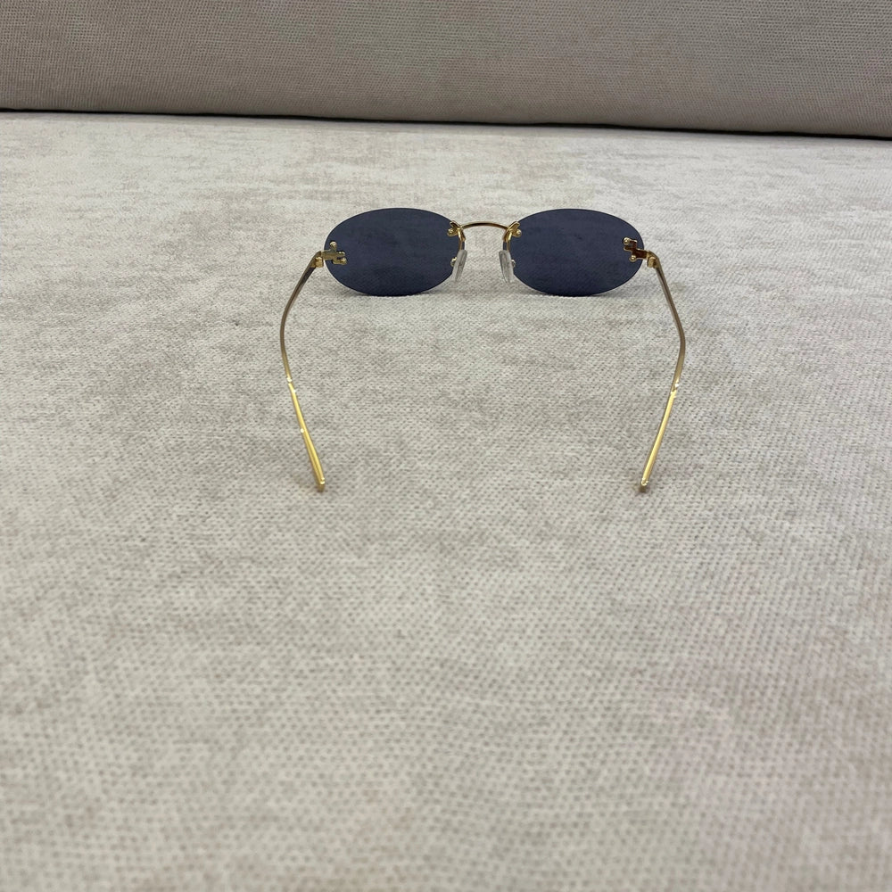 Fendi First Crystal Blue Lens Sunglasses