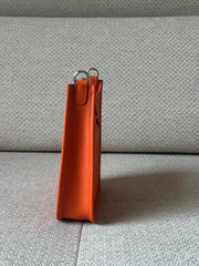 Hermès Orange Mini Evelyne PHW