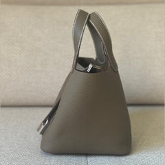 Hermès Étoupe Picotin 18 with Palladium Hardware - Stamp K