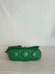 Christian Dior Green Mini Caro Shoulder Bag