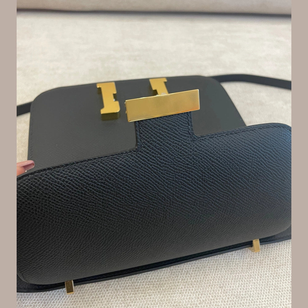 Hermès Black Epsom Leather Constance 24 with GHW