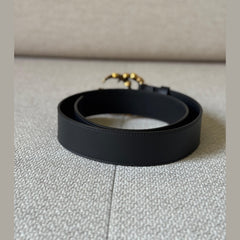 Gucci Black GG Marmont Crystal Embellished Belt – Size 80