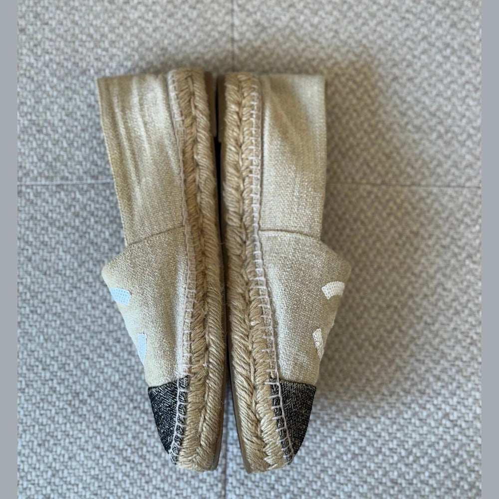 Chanel Two Tone Canvas Espadrilles - Size 40