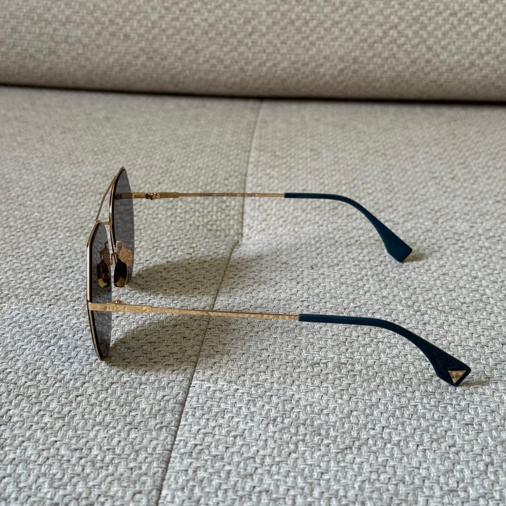 Fendi Blue Eyeline Pilot Sunglasses