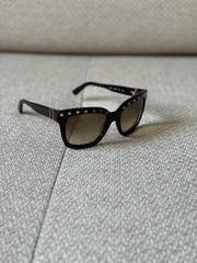 Valentino Brown Rockstud Sunglasses