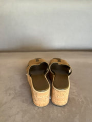 Hermès Eze 30 Sandals Vert Olive Suede - Size 41