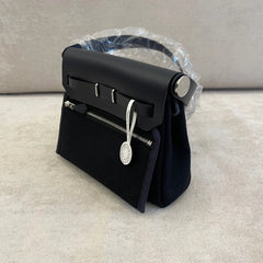 Hermès Black Mini Herbag PHW