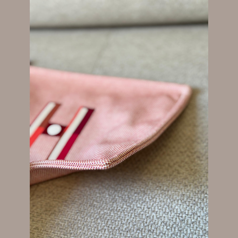 Hermès Large Faubourg Corner Case Orange/Framboise