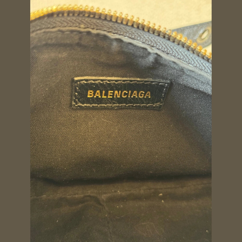 Balenciaga Le Cagole XS Shoulder Bag in Black Arena Lambskin with Charms