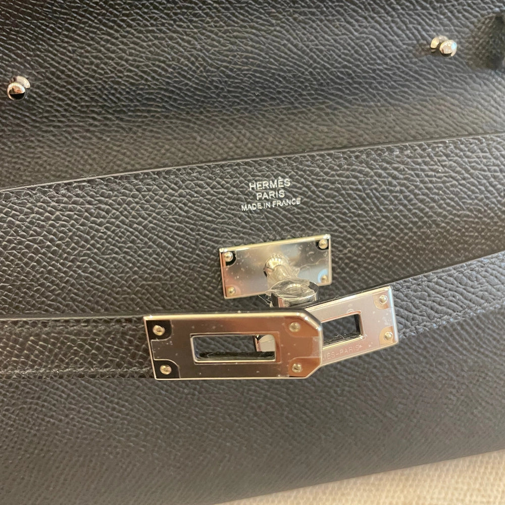 Hermès Black Epsom Leather Kelly To Go with PHW