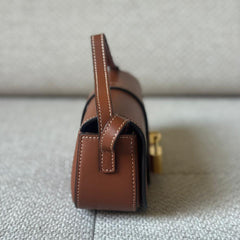 Céline Brown Leather Tabou Mini Crossbody