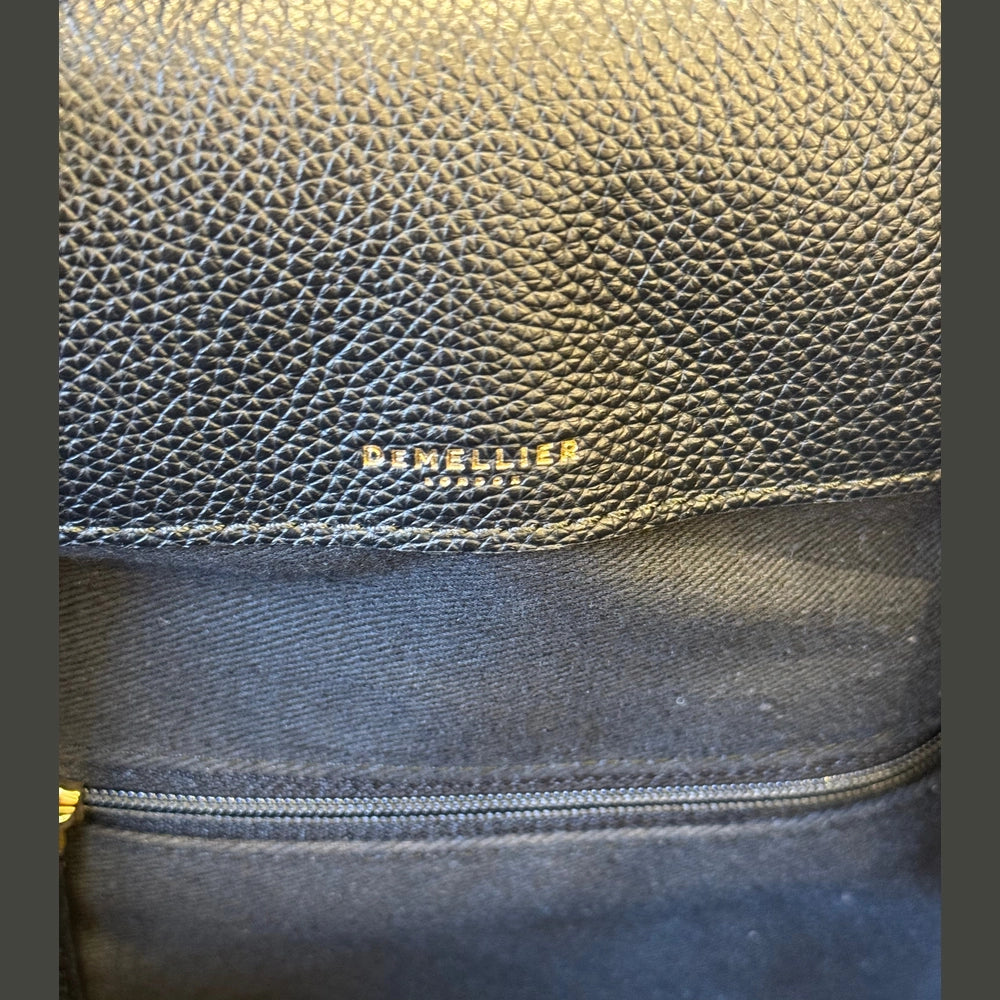 Demellier Black Leather New York Tote