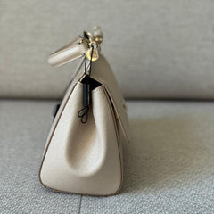 Dolce & Gabbana Beige Small Miss Sicily Top Handle with Strap