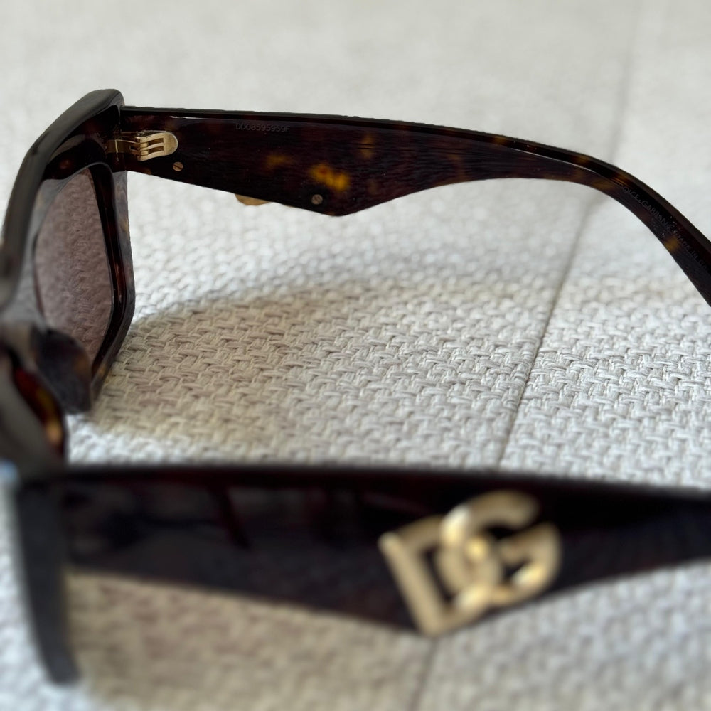 Dolce & Gabbana Brown Cateye Sunglasses