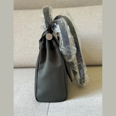 Hermès Vert Mangrove/Noir Herbag 31 with PHW - Stamp G