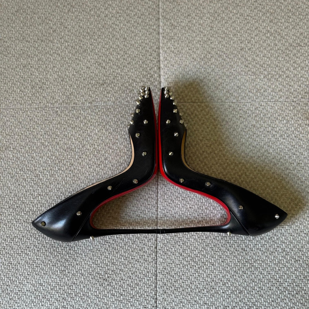 Christian Louboutin Black Degraspike 120 Pumps – Size 36.5