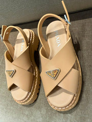 Prada Monolith Rubber Sandals - Size 38