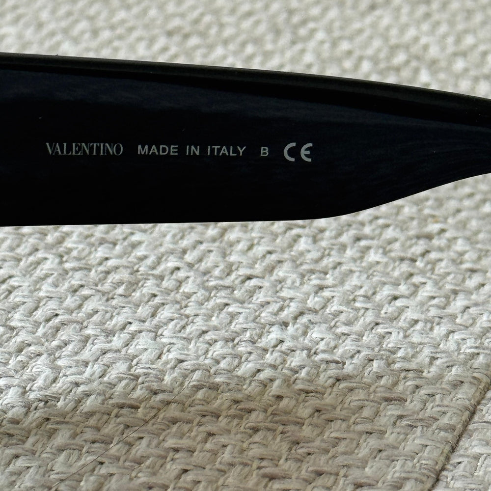 Valentino Black Oversized Sunglasses
