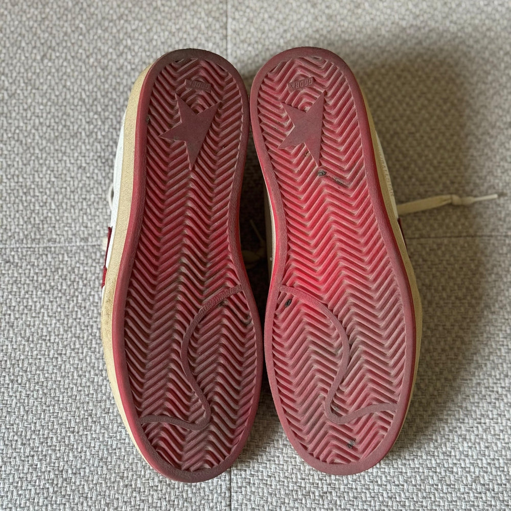 Golden Goose BallStar Sneakers with Red Star - Size 38