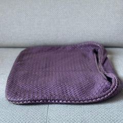 Bottega Veneta Purple Intreciatto Hobo Shoulder Bag