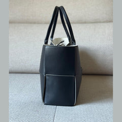 Bottega Veneta Black Leather Arco Tote