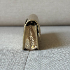 Balenciaga Gold Snake Embossed Leather Gossip Wallet on Chain