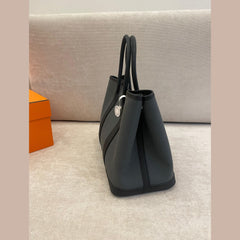 Hermès Garden Party 30 Vert Mangrove/Noir