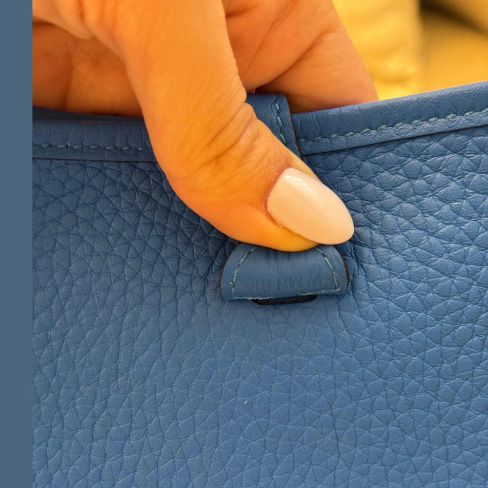 Hermès Blue Hydra Mini Evelyne