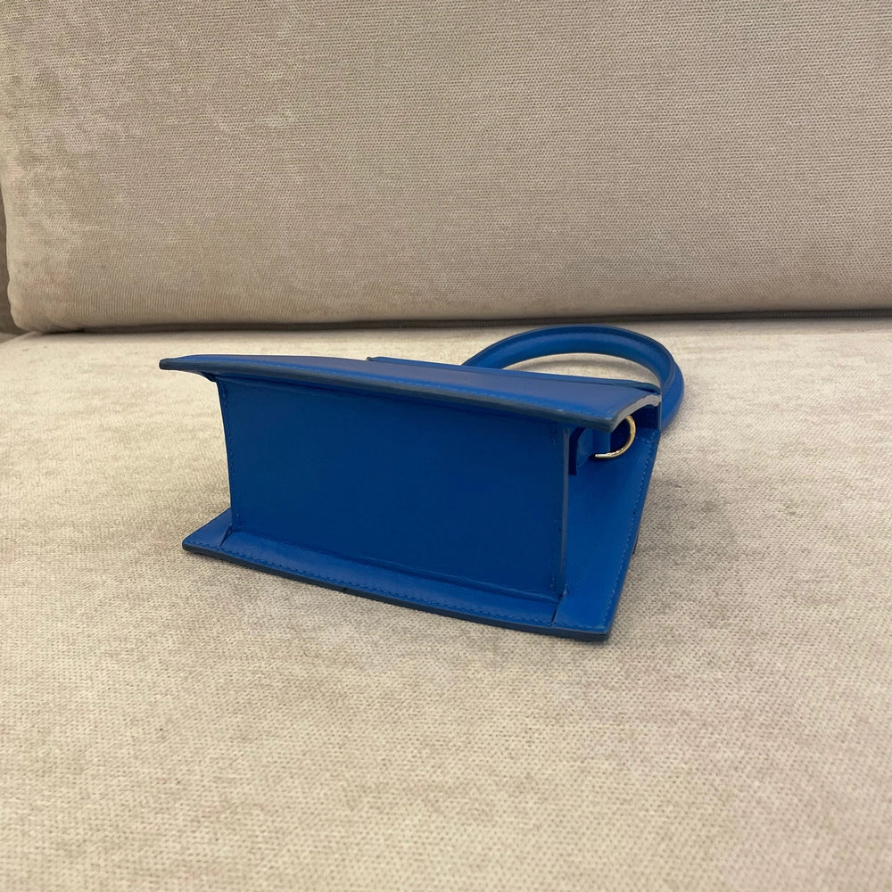Jacquemus Blue Le Chiquito Top Handle with Strap