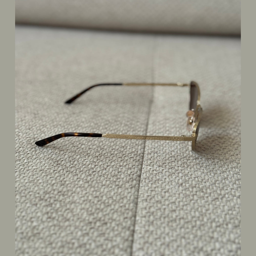 Gucci Gold Cateye Sunglasses