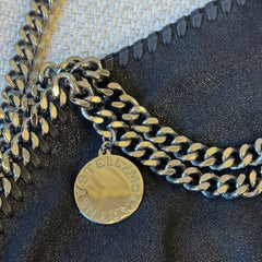 Stella McCartney Black Shaggy Deer Falabella Tote