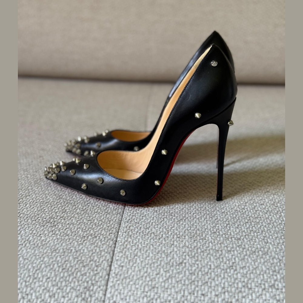 Christian Louboutin Black Degraspike 120 Pumps – Size 36.5