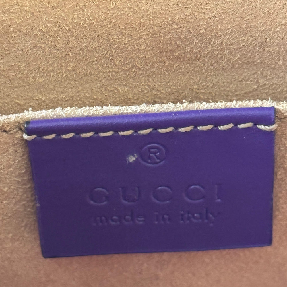 Gucci Purple GG Padlock Shoulder Bag