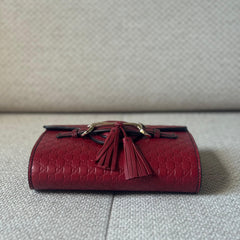 Gucci Red Microguccissima Mini Emily Crossbody