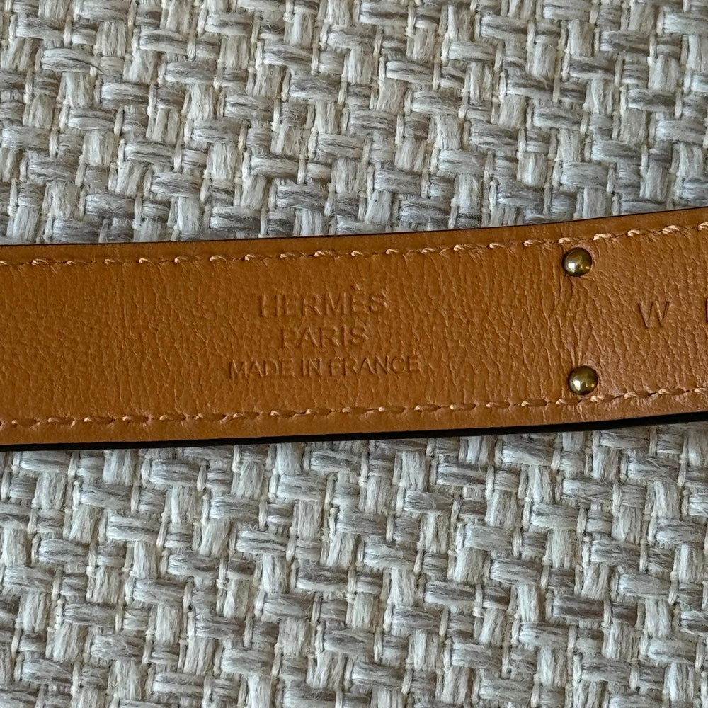 Hermès Adjustable White Leather Kelly Belt with GHW