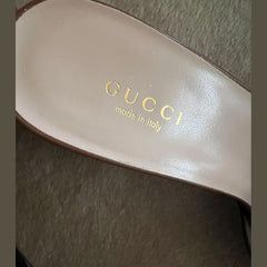 Gucci Brown Interlocking G Sandals - Size 37.5