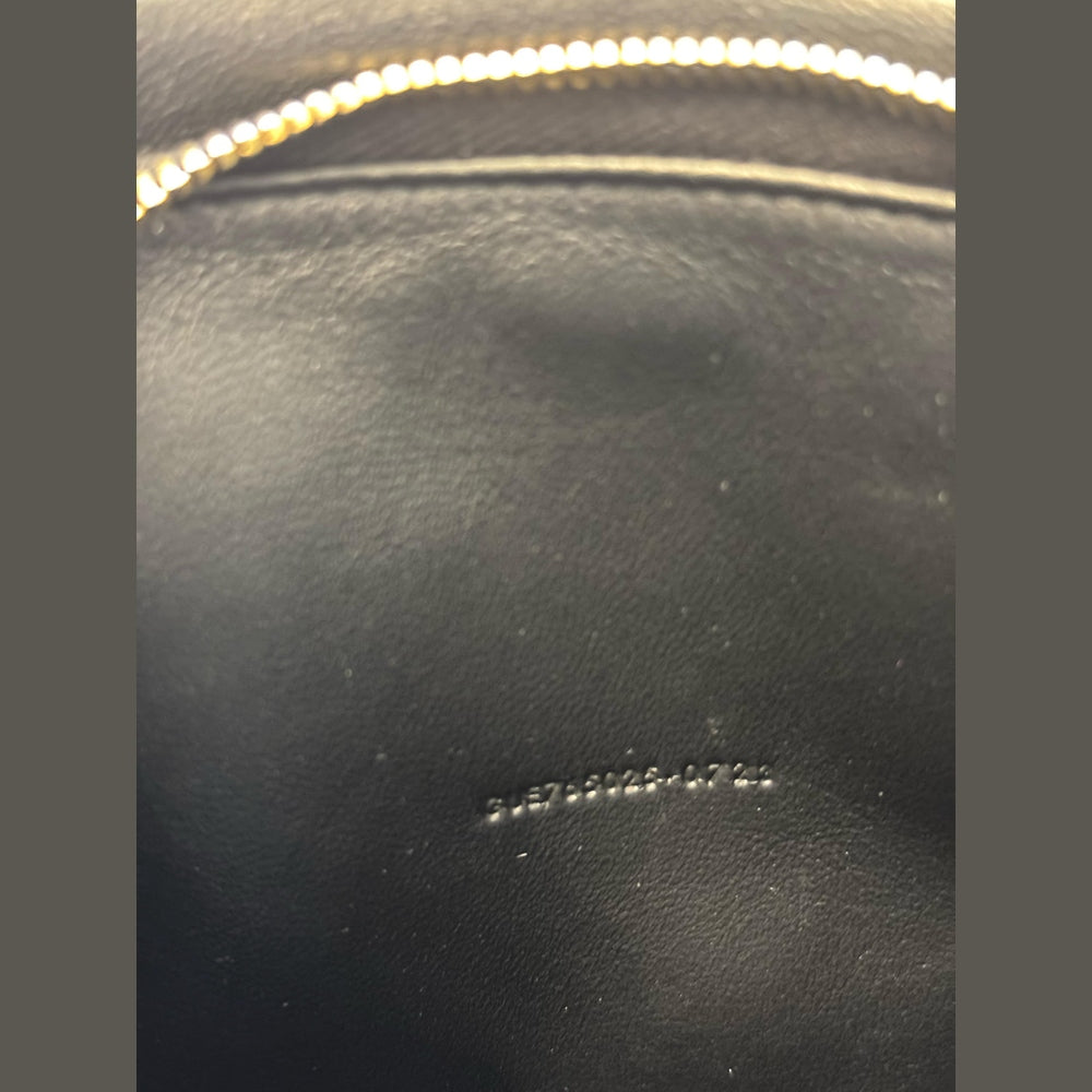 Saint Laurent Black Calypso Small Pouch