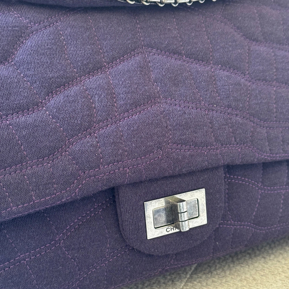 Chanel 2.55 Reissue Flap Bag Jumbo Purple Quilted Fabric