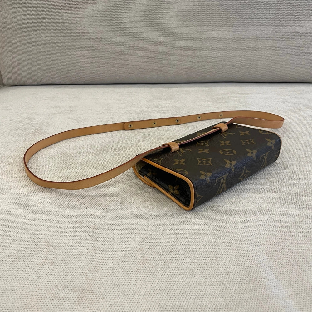 Louis Vuitton Monogram Canvas Florentine Belt Bag - Size Small