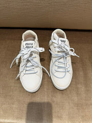 Miu Miu White Deco Sneakers - Size 37.5