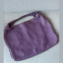 Bottega Veneta Purple Intreciatto Hobo Shoulder Bag