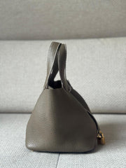 Hermès Etoupe Picotin Lock 18 with Gold Hardware